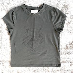 Kendall + Kylie Graphic Cropped Tee (S)